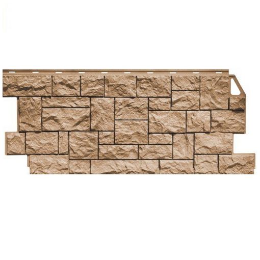 Панель фасадная FineBer Камень дикий 1117х46 терракотовый