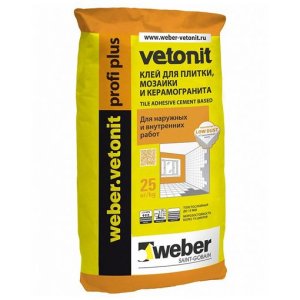 Клей для плитки Weber-Vetonit Profi Plus