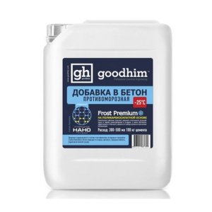 Комплексная добавка противоморозная с пластификатором Goodhim Frost Premium для бетонов и растворов 10 л