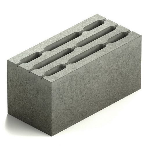 Блок бетонный восьмищелевой Steingot М75 390х190х188 мм